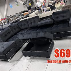 Sectional With Storage Ottoman ‼️only $699‼️
