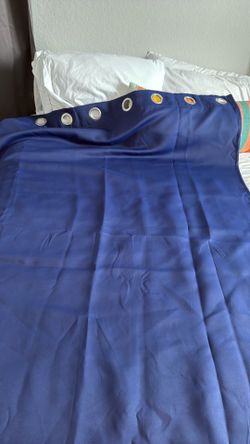 Set of 12 Navy Blue Blackout Curtains (72" x 41") - Great Condition