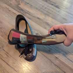 Vintage Y2K Coach Patchwork Ballet Flats