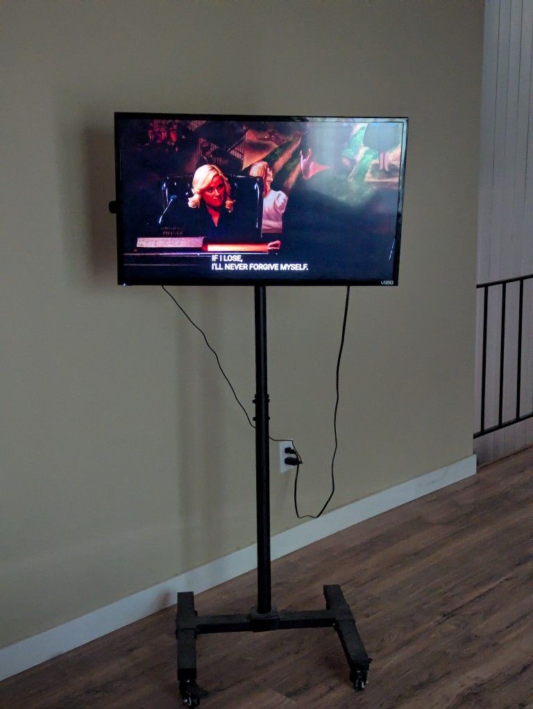 Vizio Tv With Rolling Tv Stand