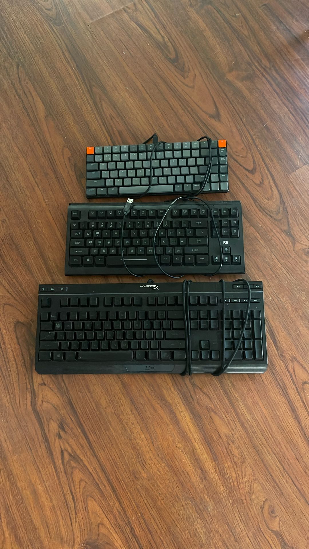 3 Keyboard Bundle β Keychron K3 + HyperX RGB + Bonus RII β All Like New!