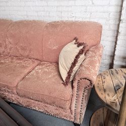 Orange couch for sale