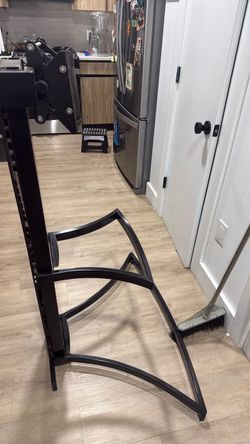 Two tier glass tv stand