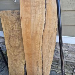 Local Wood Slab Shelves