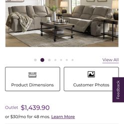 3 Piece Sofa Set Recliners