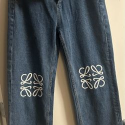 Loewe Anagram Wide leg, Baggy Jeans