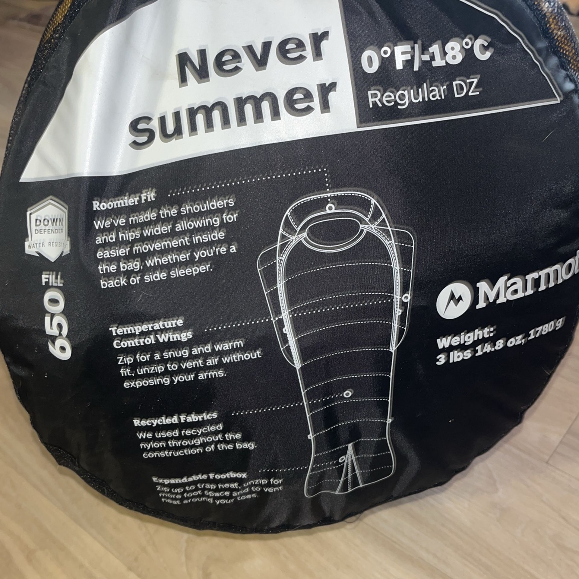 Marmot Never Summer Sleeping Bag Degree