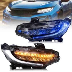 Full LED Headlights For 2016-2021 Honda Civic 