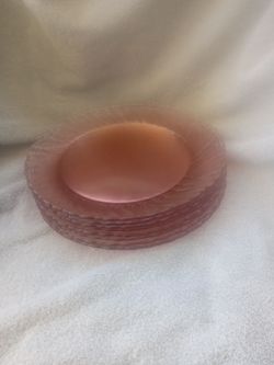 Vintage Rose Colored Depression Glass