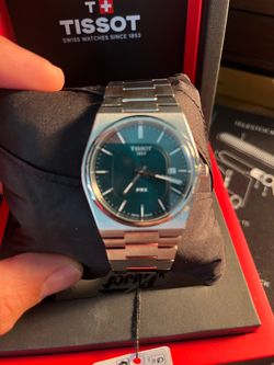 TISSOT PRX T-Classic Quartz Green Dial Men's Watch