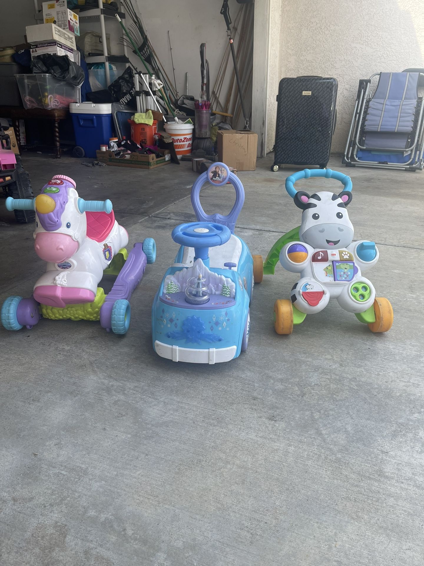 3 Baby Walk Along Toys