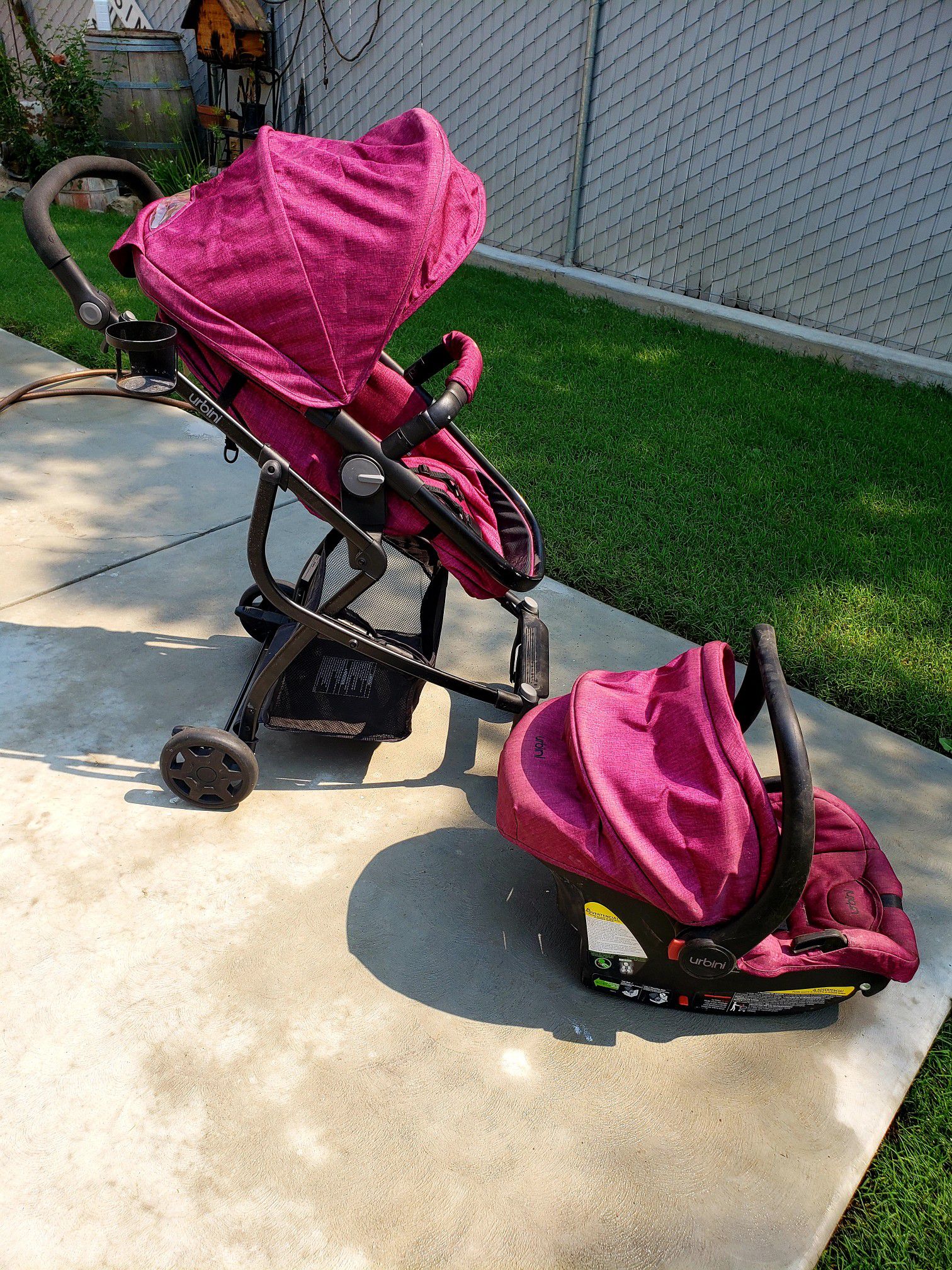 Urbini stroller and car seat with base