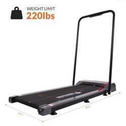BalanceFrom SlimFold Dual-Mode Walking Pad, Compact Under-Desk Electric Treadmill with Remote Control & Transport Wheels, Quiet Space-Saving Walker