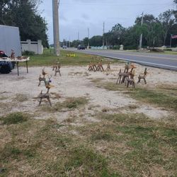 Wooden Christmas Reindeer 