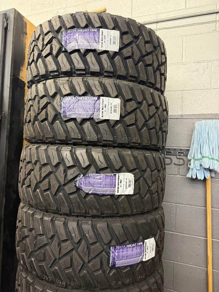 (4) 33x11.50R20 Predator New Mutant X-MT 10 ply Free install Free Alignment financing available