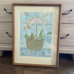 Painting For Nursery With Frame!