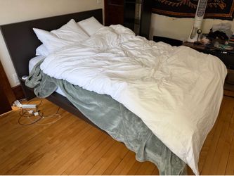 Queen sized IKEA MALM bed frame