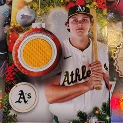 Nick Kurtz RC #PR-NK 2025 Topps Holiday Player Worn Yellow Relic SP Christmas