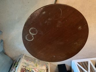 Vintage Mahogany Drum Table