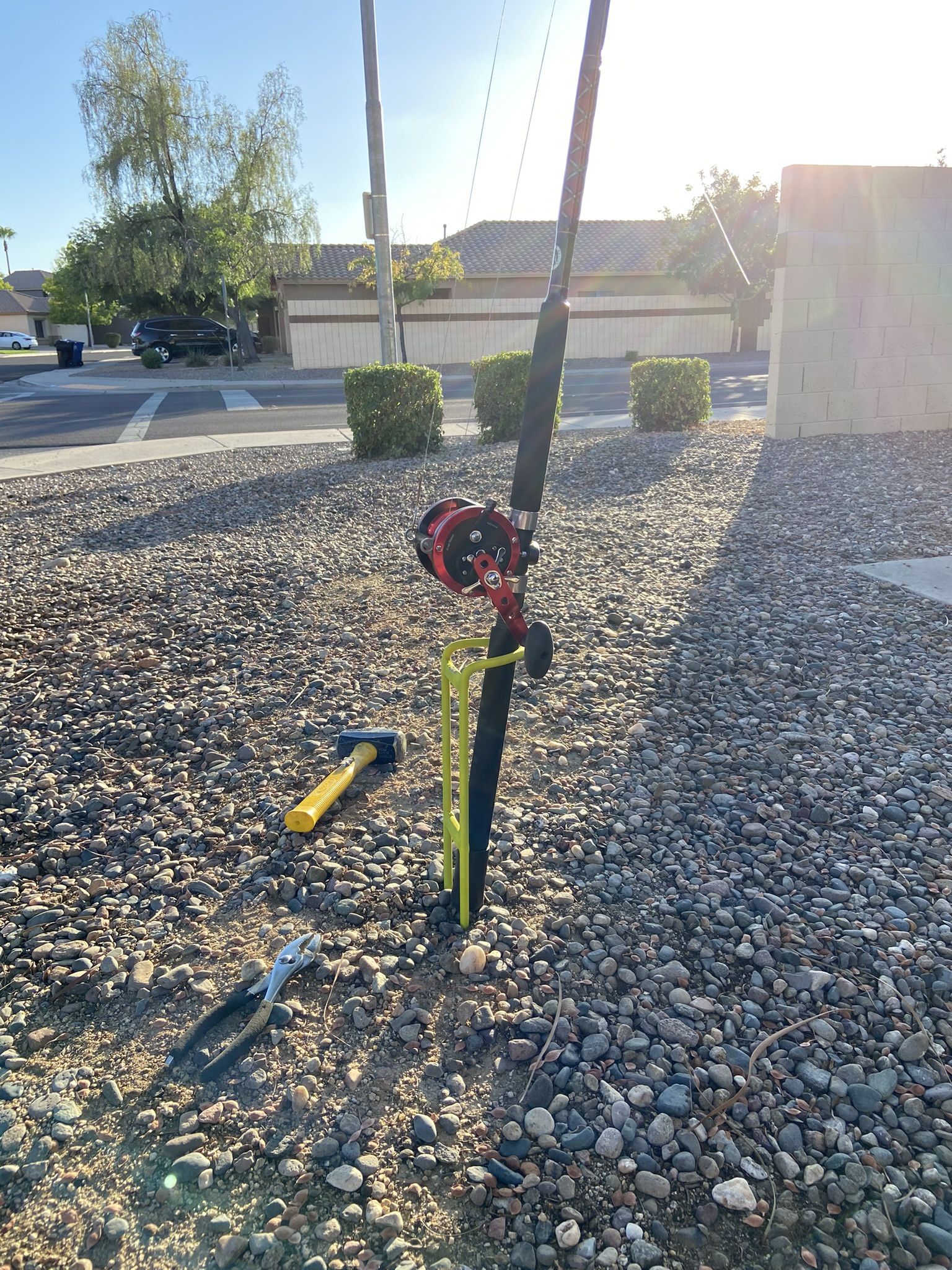 HEAVY DUTY FISHING POLE HOLDER CATFISHING ROD HOLDER