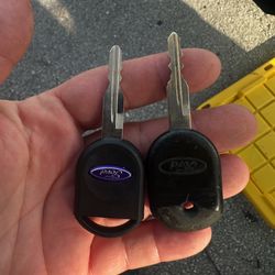 New ford chipped car key- programmed and cut
