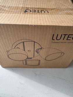 LUTEC dual-head LED security light