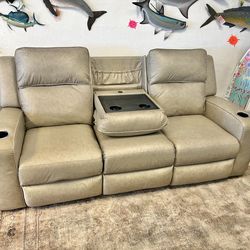Like new dual reclining couch with dual USB