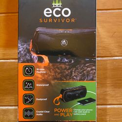 THIS IS A NEW UNUSED ECO SURVIVOR WIRELESS BLUETOOTH SPEAKER