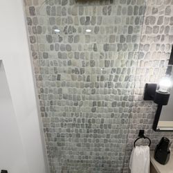 FREE Glass Shower Panel 30”x78”x3/8” with Hardware