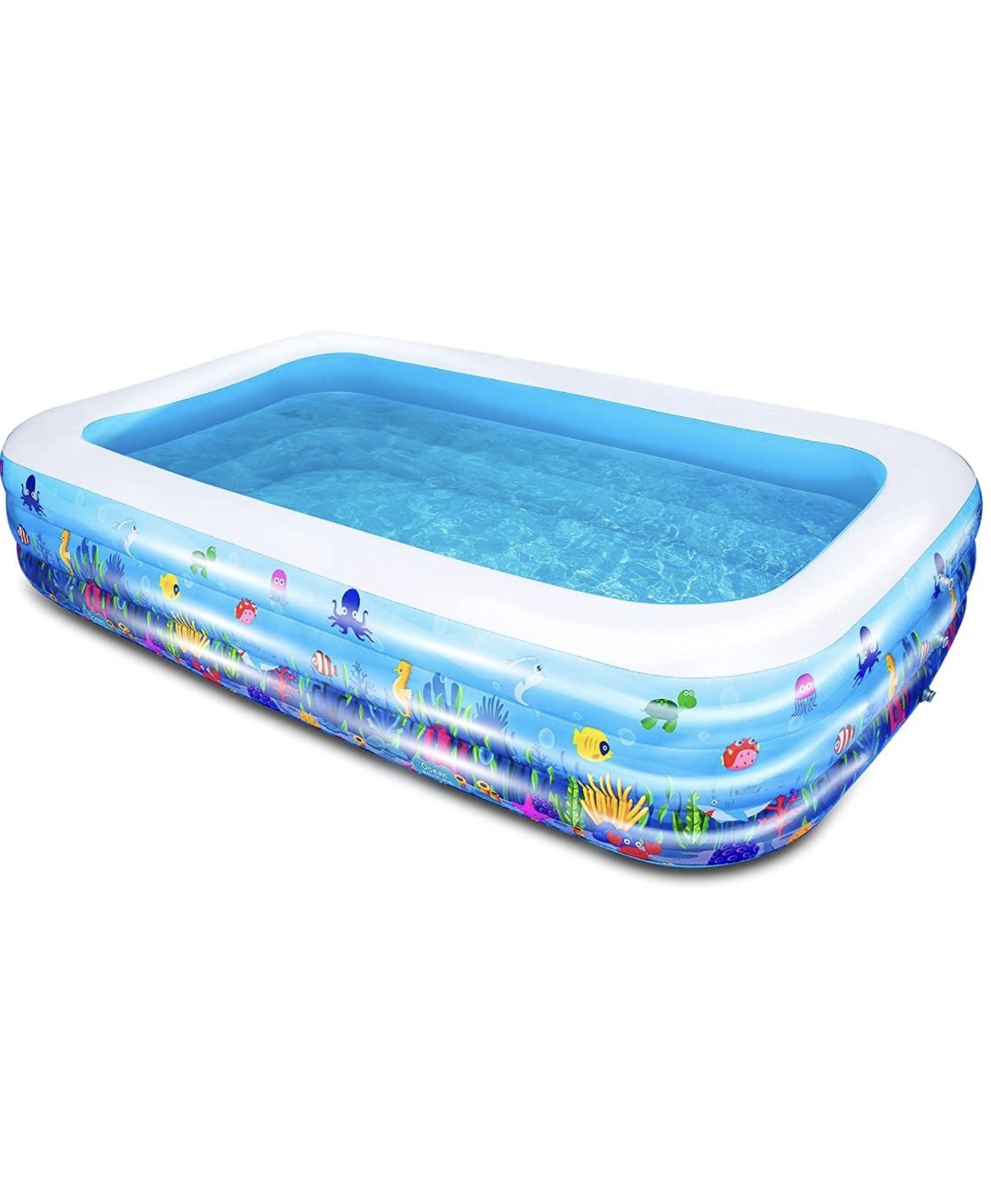 inflatable pool(100"x 66"x 23")