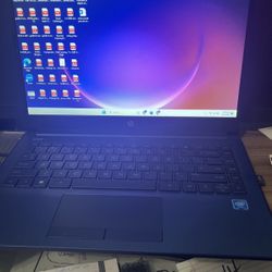 HP Blue 14’ laptop