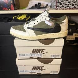 Jordan 1 Travis Scott medium olive size 8.5 9.5  