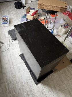 2-Drawer Metal Filing Cabinet - Black