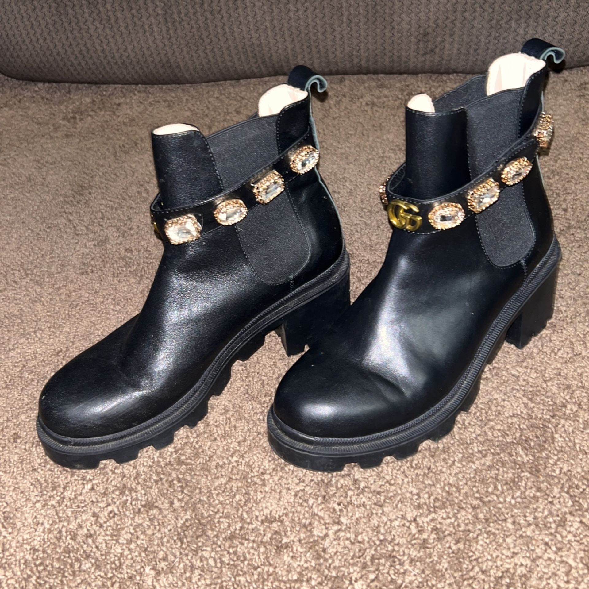 Gucci - Like Trip Boots W Jewels Sz38/8