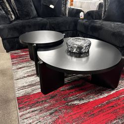 Solid Wood Black Coffee Table! $599 🖤✨⭐️