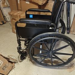Medline Wheelchair With Elevating Leg Rest. 300 Lb Limit