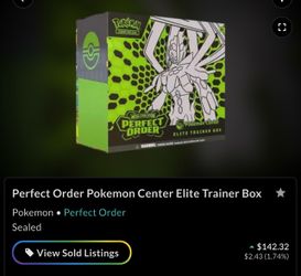 Perfect Order Pokemon Center (PKC) ETB