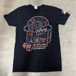 AEW Double or Nothing 2019 T-Shirt Las Vegas Inaugural Event Gildan Small