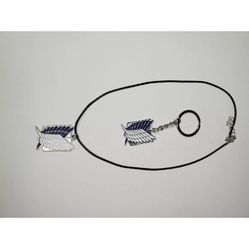 Attack On Titan Necklace And Keychain 