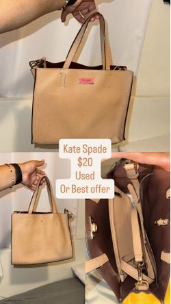 Beige Kate Spade Crossbody Tote