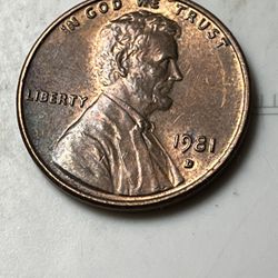 1981 D Penny 