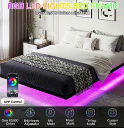 Full floating LED bed