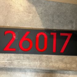 New House Number Sign