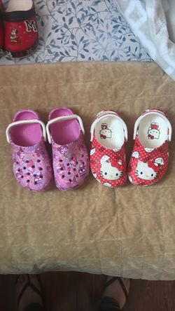 Hello kitty crocs