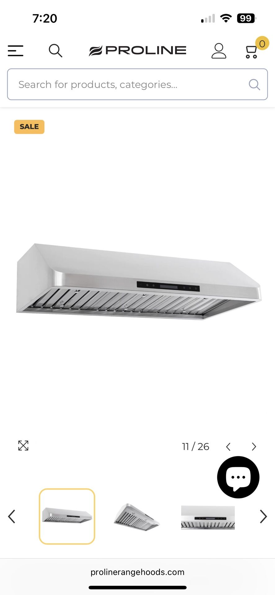 New Stainless Steel Range Hood