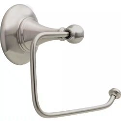 Delta 'Greenwich II' Euro Single Post Toilet Paper Holder, Brushed Nickel