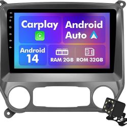 Android 14 Car Radio for 2+32G Chevrolet Silverado/GMC Sierra 2014-2018