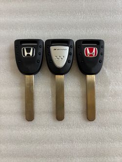 Honda S2000 AP2 OEM Style Blank Key Keys with Transponder Chip S2K