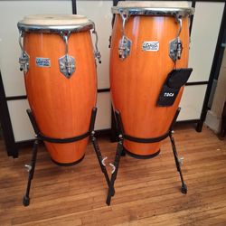 Toca Congas 10inch & 11inch with stand