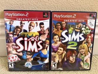 The Sims 1 And 2  PS2 PlayStation 2 Both Complete CIB